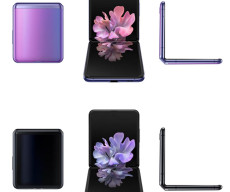 [UnWatermarked] Galaxy Z Flip Black and Purple Colour Renders Via Ishan Agarwal