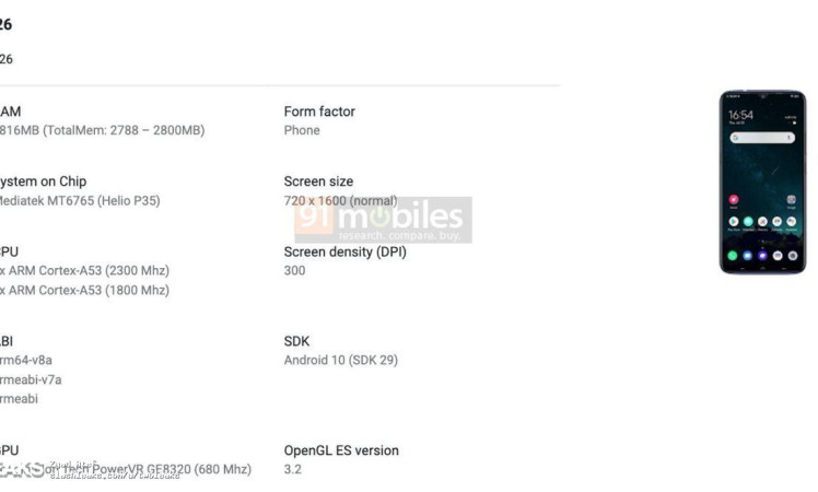 Vivo Y12s key specs leaked through Google Play Console