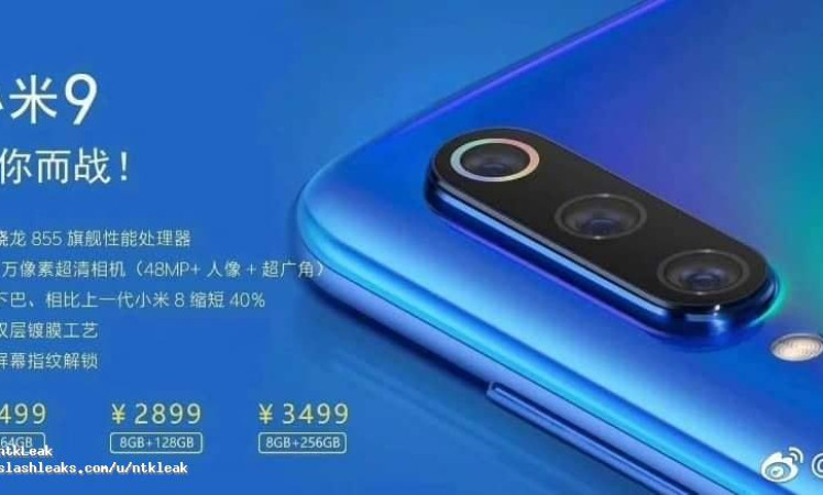 Xiaomi Mi 9 (Standard) spec and price leak (Hi-res pictures)